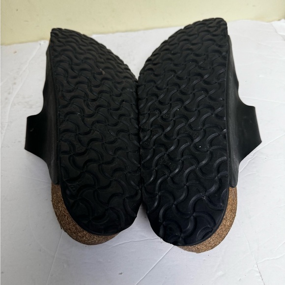 Birkenstock Arizona Birko 2 Strap Sandal Buckles Black Leather EVA Cork 12.5 US - Picture 12 of 15